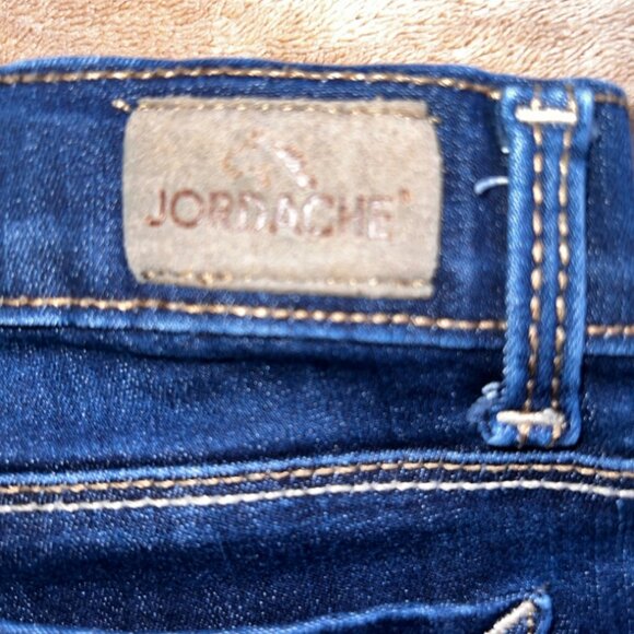 Jordache Super Skinny Girls 12 Slim Stretch Dark Wash Blue Jeans Denim (Q) - Picture 9 of 9